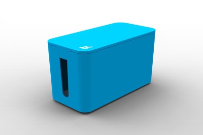 Bluelounge CableBox Mini - органайзер для проводов  Бокс для хранения и компактного размещения проводов. Имеет резиновые ножки, предотвращающие скольжение на любой поверхности. Защитит удлинитель от пыли и загрязнения, а также украсит интерьер комнаты.