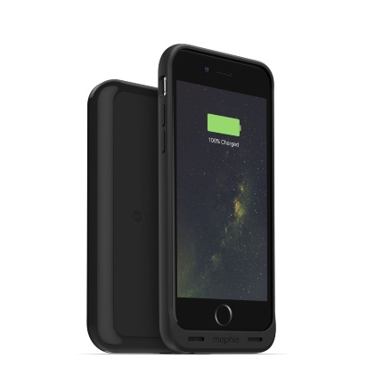 Mophie Juice Pack Wireless &amp; Charging Base для iPhone 6/6s Mophie Juice Pack Wireless & Charging base - это дополнительный аккумулятор на 1560 мАч в противоударном корпусе и беспроводное зарядное устройство для iPhone 6/6S. Благодаря чехлам Juice Pack вы сможете увеличить время работы вашего iPhone 6/6S вдвое.