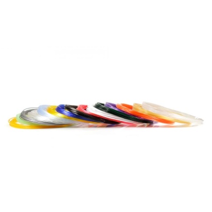 Пластик Unid PRO-15 (15 цветов по 10 метров) для 3D ручки Пластик Unid PRO-15 (15 цветов по 10 метров) для 3D ручки отличается полупрозрачной текстурой, поэтому готовые объемные рисунки смотрятся очень красиво. А хорошая эластичность пластика позволяет создавать аккуратные работы с большим количеством мелких деталей.