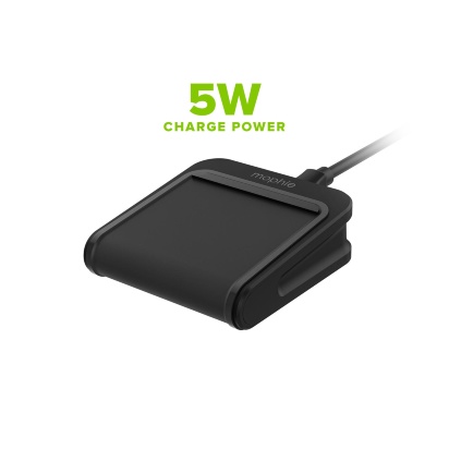 Mophie Charge Stream Pad Mini 5W - Беспроводное зарядное устройство Mophie Charge Stream Pad Mini 5W - беспроводное зарядное устройство разработано для бесперебойной работы с новейшей технологией Qi. Зарядная панель обеспечивает безопасный и надежный заряд 5 Вт практически для любого смартфона с поддержкой Qi.