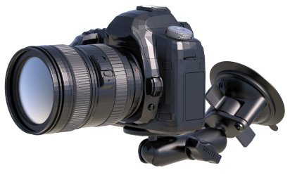 RAM-B-166-202AU — Авто крепление RAM mounts для больших фотоаппаратов и видеокамер. Муфта 95 мм RAM-B-166-202AU — автомобильное крепление RAM mounts для больших фотоаппаратов и видеокамер. Присоска, муфта 95 мм, шары 1".