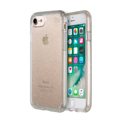 Speck Presidio Clear + Glitter для iPhone SE 2020/8/7 Speck Presidio Clear + Glitter - это надежный чехол, который обеспечит защиту вашему iPhone. Он изготовлен из ударопрочного материала и имеет конструкцию двойного слоя для надежной защиты. 