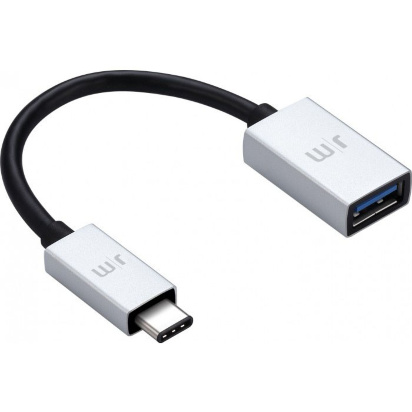 Адаптер Just Mobile AluCable USB-C 3.0 to USB Adapter Адаптер Just Mobile AluCable USB-C 3.0 to USB Adapter предназначен для подключения к новым ноутбукам с разъемом USB-C камеры, накопителя, либо любого другого аксессуара, который оснащен USB-портом для синхронизации работы устройств.