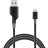 Кабель Nonda ZUS Lightning to USB Carbon Fiber Edition (1,2 м) - кевларовый и карбоновый кабель с прямым штекером - 