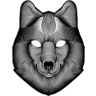 Cветовая маска с датчиком звука GeekMask "Shadow Wolf" (GM-WLF)