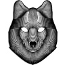 Cветовая маска с датчиком звука GeekMask "Shadow Wolf" (GM-WLF) - 