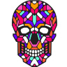 Cветовая маска с датчиком звука GeekMask "Sugar Skull" (GM-SUG) - 