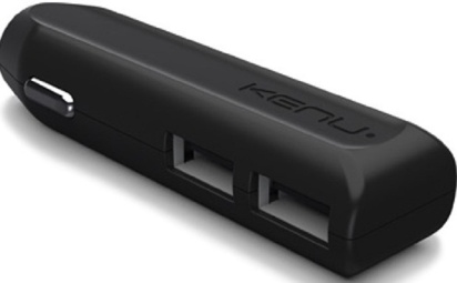 Автомобильное ЗУ Kenu Dual Trip_2 USB, 2,4 А Автомобильное ЗУ Kenu Dual Trip_2 USB, 2,4 А позволит зарядить ваш гаджет в автомобиле с помощью подключения к прикуривателю или или 12-вольтовой автомобильной розетки.