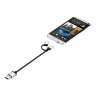Кабель Just Mobile AluCable Duo Mini 2 в 1, USB на Lightning и Micro USB (10 см) - 