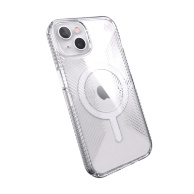 Speck Presidio Perfect-Clear with Grips for iPhone 13 Compatible with MagSafe 