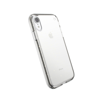 Speck Presidio Clear + Glitter for iPhone Xr Чехол Speck Presidio Clear + Glitter for iPhone Xr защитит ваш смартфон от повреждений при падении с высоты до 2,5 метров. Внешняя оболочка из поликарбоната и внутренняя подкладка IMPACTIUM сформованы вместе.