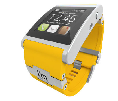 I&#039;m Watch (Yellow) Белый ремешок в подарок! «I'm Watch» — мультимедийные часы со встроенным Bluetooth, которые легко подключаются к смартфону на базе iOS или Android и становятся его вторым экраном. 