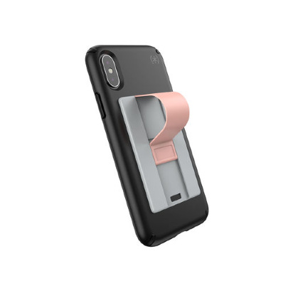 Speck Grabtab - Крепление - держатель для смартфона Крепление Speck Grabtab - это сверхтонкий аксессуар размером с карточку (толщиной 3 мм), который дает вам безопасный способ держать телефон или поднять его для просмотра, а также обеспечивает беспроводную зарядку.