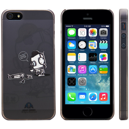 Loli Plastic Case для iPhone 5/5S, Holmes, Grey Loli Plastic Case Holmes - оригинальный, украшенный забавными 3D рисунками чехол для iPhone 5 и 5S. Изготовлен из качественного и прочного пластика.