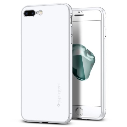 Чехол Spigen Thin Fit 360 для iPhone 7 Plus в комплекте с защитным стеклом Чехол Spigen Thin Fit 360 для iPhone 7 Plus в комплекте с защитным стеклом – полноценная защита вашего телефона. Он производится из прочного материала – поликарбоната, поэтому отличается долгим сроком службы.
