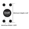 RAM-B-174-UN7U - RAM Brake/Clutch Reservoir Mount with RAM X-Grip - Универсальное мотокрепление для смартфонов - 