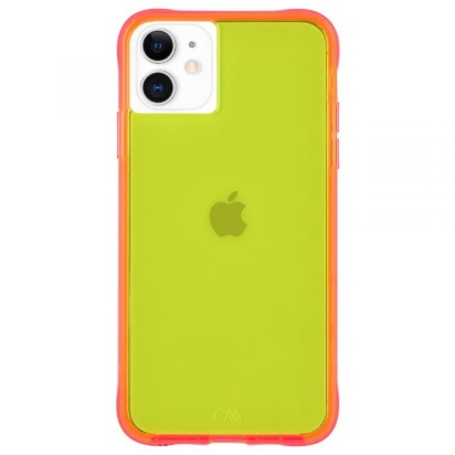 Case-Mate case for iPhone 11 Tough NEON - Yellow Neon Полупрозрачный чехол Case-Mate case for iPhone 11 Tough NEON - Yellow Neon - оригинальная защита вашего смартфона. Он надежно защищает ваш iPhone являясь одновременно его украшением.